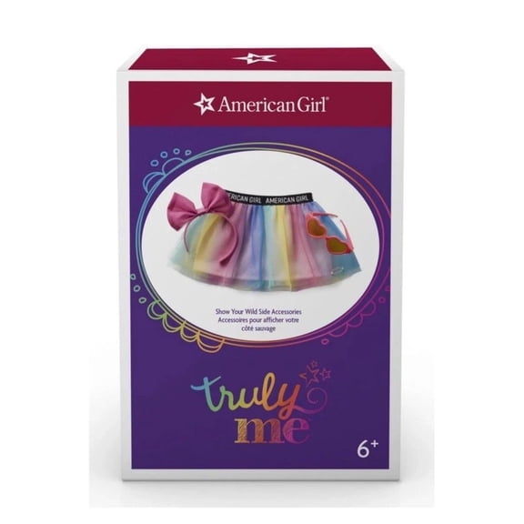 American Girl Truly Me 18" Doll Accessories Rainbow Skirt, Headband, Sunglasses