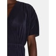 thumbnail image 3 of Nine.Eight Women’s Plisse Pleat Wrap Dress with Short Sleeves, Sizes XS-XXXL, 3 of 4