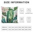 thumbnail image 6 of Awypu Cactus Cushion Cover Green Succulents Plants Floral Flower Square Decorative Pillowcase Throw Pillow Case Double Sided Valentine's Day Home Decoration,2 Pcs White, 6 of 6
