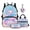 Axolotl Whale Print, variant on Garronmavis Kids Backpack Set for Elementary School Girls, 4-Piece Set Includes Bookbag & Lunch Bag & Pencil Case & Cute Axolotl Keychain, Ideal for Daily Elementary School Use