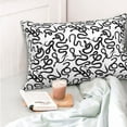 thumbnail image 4 of Naloa Hand Drawn Snake Pillow Covers, Throw Pillow Case Cushion Covers,Cushion for Bedroom,Couch,Home-16"x24", 4 of 6