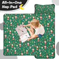 thumbnail image 4 of Green Christmas Santa and Icon Pattern Toddler Nap Mats for Kids Preschool,50"x20" Sleeping Mat Bag or Kids,Toddler Sleeping Bag,Toddler Nap Mat or Daycare, 4 of 6