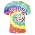thumbnail image 4 of FINALGANG Mens Short Sleeve Crewneck TShirts With Tie Dye Splatter Gradient Print Casual Loose Fit Lightweight Tees For Summer Daily Wear Blue M, 4 of 4