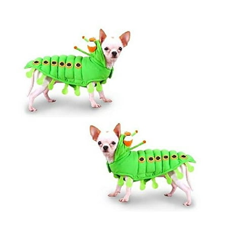 Dog Costume Green CATERPILLAR Insect Dress Your Dogs Like a Bug(Size 0)