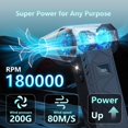 thumbnail image 2 of Plumero de aire comprimido DEGGE 10000 mAh eléctrico 180000 RPM, 2 of 8