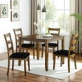 thumbnail image 6 of Black Modern Art Geometric Seat Covers for Dining Room Chairs Set Of 4,Stretch Printed Washable Chair Seat Cover with Elastic Ties and Button,Removable Waterproof Couch Cushion Covers, 6 of 6