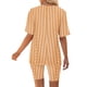 thumbnail image 5 of Blusas para las Mujeres Casual Impreso Cuello en V Manga Corta Blusa Pantalones Cortos, Conjuntos de Ropa para las Mujeres, 5 of 5