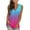 Women Hot Pink Tank Tops, variant on HAPIMO Women's Summer Tank Tops V-Neck Blouse Casual Loose Fit Camis Vest Sleeveless Shirts for Girls Gradient Clolor Print Tops Daily Basic Camisole Red M