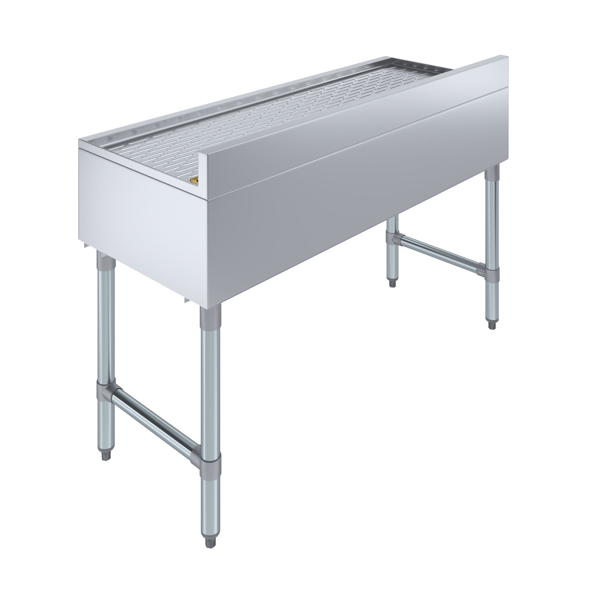 Underbar Stainless Steel Drainboard 18-1/2 in. x 48 in. x 30 in. H with 3 in. Backsplash