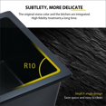 thumbnail image 6 of Undermount Single Basin Bar Sink Quartz Deep Black easy-clean for Kitchen Prep Areas, 6 of 8