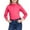 Hot Pink, variant on Girls Turtleneck Long Sleeve Stretchy Pullover Top Soft Lightweight Basic Layer Shirt for Kids School Wear