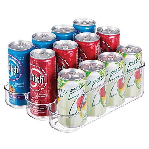 mDesign Small Plastic Kitchen Storage Divided Organizer Bin for Mini