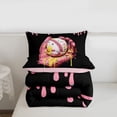 thumbnail image 5 of Erosebridal Colorful Ice Cream Drip Twin Comforter Sets,Girl Baseball Sport Games Bedding Set For Kids,Reversible pink,2 Pieces, 5 of 7