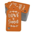 thumbnail image 1 of Inkdotpot Silver Foil Paper Hang Tags Love Is Sweet Wedding Favor Tags 100 Pack, 1 of 6