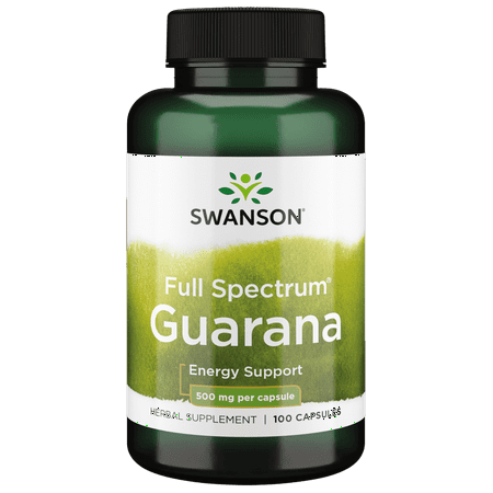 Swanson Full Spectrum Guarana 500 mg 100 Capsules