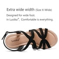 thumbnail image 3 of Sandalias Luoika con cuña ancha para mujer, color negro 816, talla 7.5XW, 3 of 6