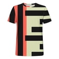 thumbnail image 4 of Styesk T-Shirts pour Homme Hommes Mode Décontractée Imprimé Sport Manches Courtes Col Rond Chemisiers Chemises, 4 of 4