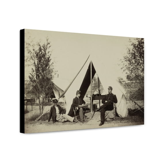 Canvas Print: Officers Of Co. ?, 153d New York Infantry, circa 1862