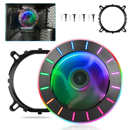 Aluminum CPU Air Cooler RGB Motherboard Control 130mm Cooler Cooling Fan for LGA1156/ 1155/ 1151/ 1150/ 775,AMD754/ 939/ 940/ AM4/ AM3+/ AM3/ (Best Motherboard And Cpu For Gaming)