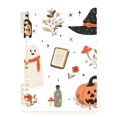 thumbnail image 7 of FORMRS 1-Subject Spiral Notebook 8" x 5" College Ruled 60 Refillable Sheet A5 Hard Cover, 2 Pack, White Halloween Ghosts, 7 of 7