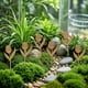 thumbnail image 4 of Juego de 6 tarjetas decorativas para macetas de metal con tulipanes para el Día de la Madre con luz de jardín, 4 of 9