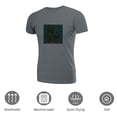 thumbnail image 3 of Coolnut Men's T Shirt Odor Protection Short, Skateboarding Dinosaur Mens Short Sleeve Tees, Grey Crew-Neck Casual Tee Shirts, XL, 3 of 6