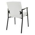 thumbnail image 5 of Guest Chair in White Faux Leather with Black Frame, 5 of 5
