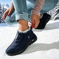 thumbnail image 6 of Bnwani Boots for Women,Winter Boots,Round Toe,Water-Resistant,Non-slip,Slip-on,Dark Blue,40(US:7.5), 6 of 7