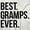 White, variant on Best Gramps Ever Grandpa Grandfather Men's Crewneck Sweatshirt Brisco Brands S