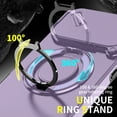 thumbnail image 6 of Magnetic for iPhone 17 Pro Max Case [Compatible with MagSafe] [360° Rotatable Ring Holder Kickstand] [Military Grade Protection] Shockproof Slim Phone Case for iPhone 17 Pro Max,Purple, 6 of 10