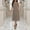 Khaki, variant on FRSASU Summer Dresses for Women Flowy Casual Midi Dress Beach Vacation Sundresses with Pockets White