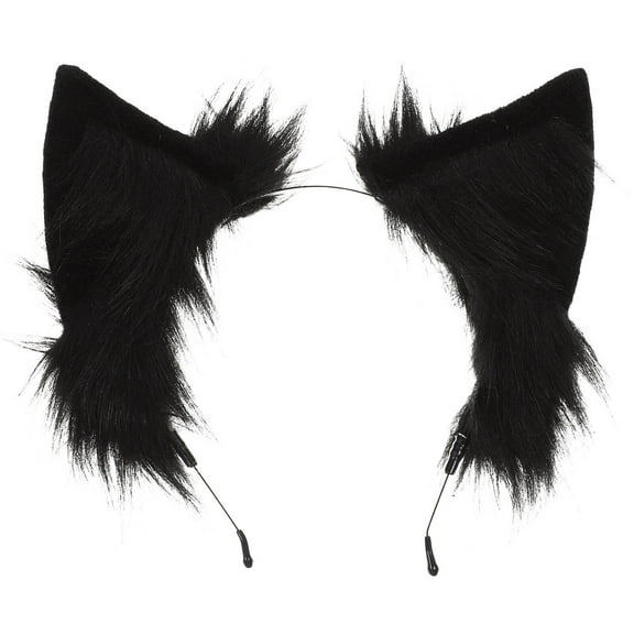 HEANUJJ Plush Cat Ear Headband Soft Cute Cosplay Hair Accessory for Women and Girls, 1 Piece
