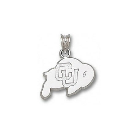 NCAA - Colorado Buffaloes 1/2'' Sterling Silver Ralphie Polished Pendant