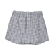 thumbnail image 1 of Ropa interior para hombres Boxers Algodón que absorbe la humedad Transpirable Cintura media Calzoncillos cómodos Louge Cuadros azules y negros L para 65-75 kg, 1 of 8