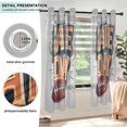 thumbnail image 3 of Yayeee Window Curtains Light Filtering 63"x52" Grommet Panel Pair Home Living Room Decor, Game Day, 3 of 7