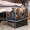 thumbnail image 2 of LedBack Rooster Floral Print Toaster Cover, Washable, Dust-proof, Anti Fingerprint, 2 Slice, 2 of 3