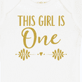 thumbnail image 4 of Inktastic 1st Birthday Gold Lettering 1 Year Old Girls Baby Bodysuit, 4 of 5