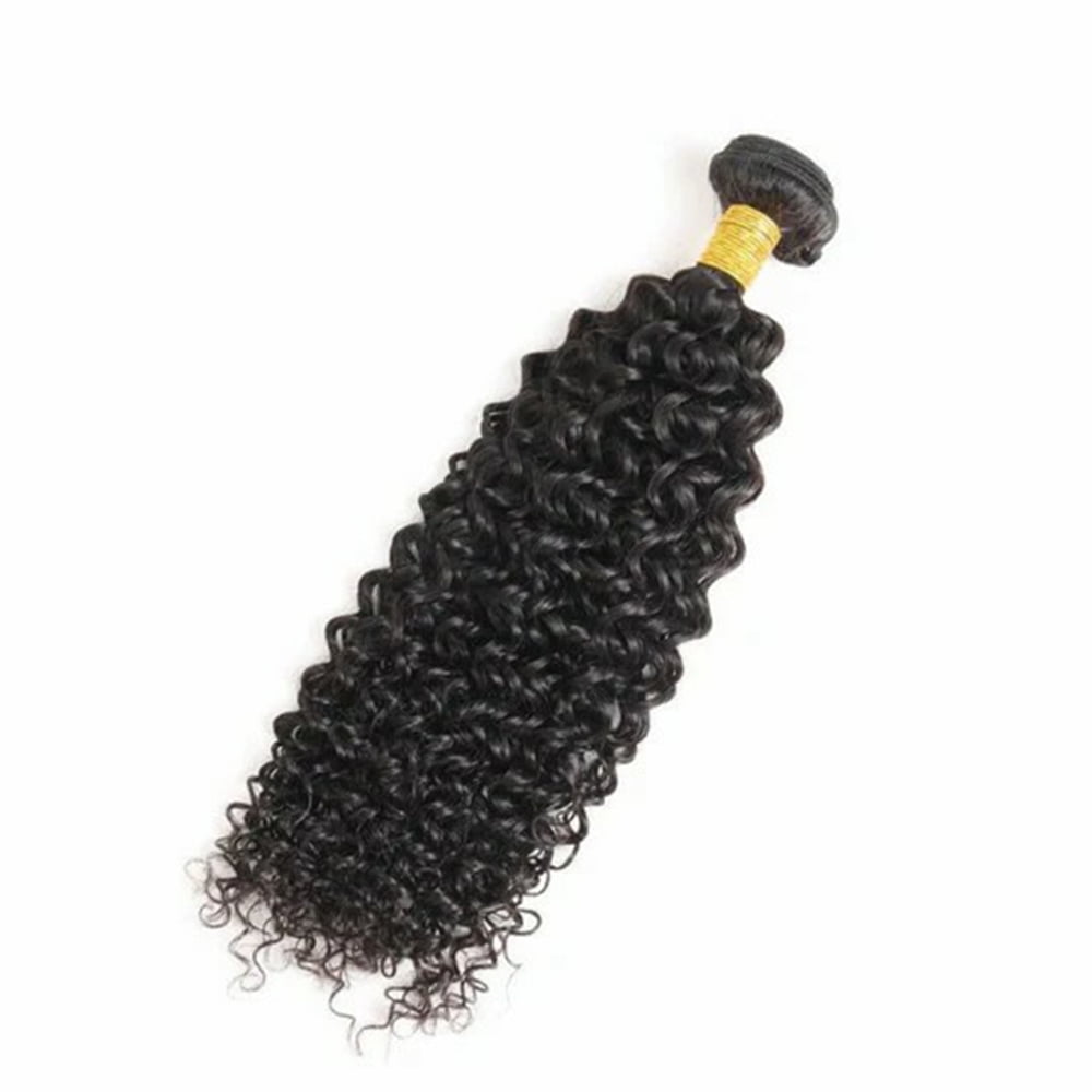 YYAo Human Hair, Hairpiece, Wig,Hot selling Unprocessed Virgin Hair Curly Natural Black Color 100 Human Hair Bundle 8 in to 30 In