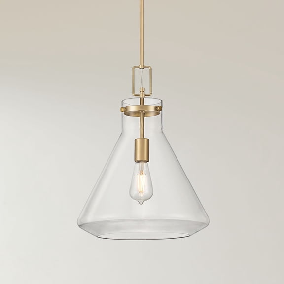 Possini Euro Design Possini Euro Tanit 14" Wide Aged Brass and Glass Pendant Light