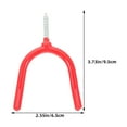 thumbnail image 2 of SHOWERORO 12Pcs Tool Hanger Heavy Duty Metal Hooks for Garage Storage with Plastic Coating Red, 2 of 8