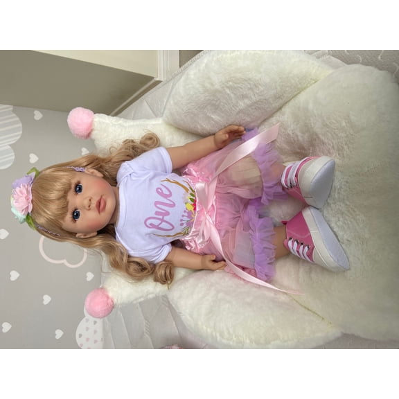 Reborn Baby Dolls 24 inch Cute Soft Body Realistic Baby Doll Real Life Baby Dolls with Complete Accessories Perfect Gifts for Kids