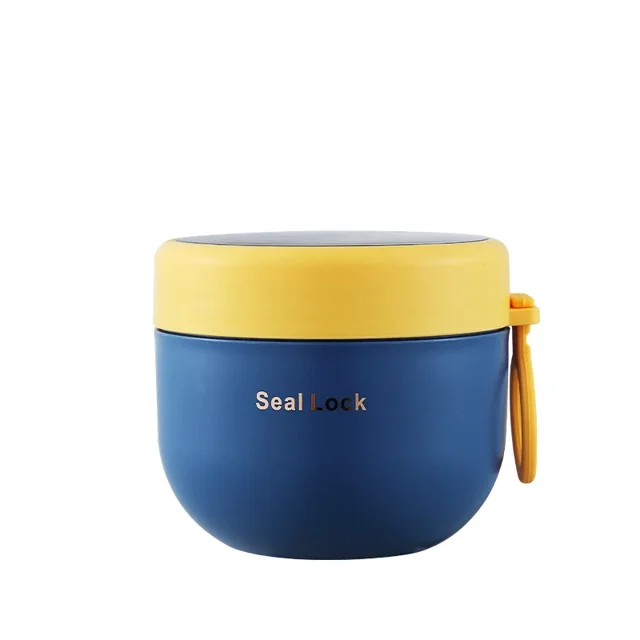 Plastic/Stainless Steel Lunch Box Food Container Flask Soup Storage Vacuum Thermal Jar Thermos Cup Bento Lunch Box For Children Plastic D Single Layer