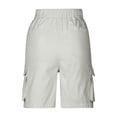 thumbnail image 5 of Guluxicc Women's Cargo Shorts with Multi Pocket Elastic Waist Drawstring Straight Leg Short Trousers Summer Casual Outfits for Everyday Wear, 5 of 5