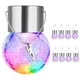 thumbnail image 4 of Lámpara colgante solar de cristal para exteriores, luz LED de ratán con grietas, luz decorativa para jardín, luz de patio, luz decorativa, lámpara de jardín de 2 piezas, 4 of 9