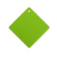 thumbnail image 4 of Heats Insulation Table Mat Dish Plate Square Insulation Coaster Pot Pad Square Coaster Nonslip Placemat Desk Countertop Protector Kitchen Draining Green, 4 of 9