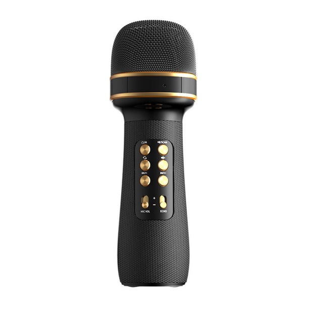 Micrófono Inalámbrico De Karaoke Con Bluetooth Para Adultos Y Niños, Micrófono Portátil Con Bluetooth Para El Hogar, Altavoz De Mano Para Navidad Y Cumpleaños matsuzay EL017539-04
