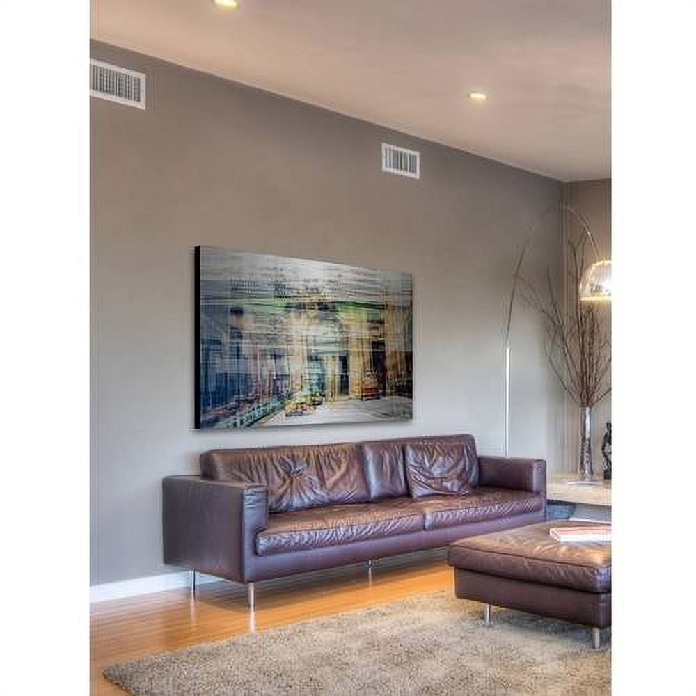 "NYC Station" Painting Print on Brushed Aluminum