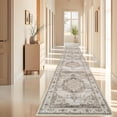 thumbnail image 6 of YOUFORTONG Hallway Washable 3’X20’ Runner Rugs,Vintage Extra Long Soft Floor Mat for Living Room,Beige, 6 of 6