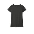 thumbnail image 4 of District Adult Female Women Plain Short Sleeves T-Shirt Charcoal Hthr 2X-Large, 4 of 4