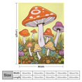 thumbnail image 4 of Fenyluxe Mushrooms Green Field Throw Blanket for Couch Sofa Bed Office Decor All Seasons Super Soft Blanket 40x50in, 4 of 6
